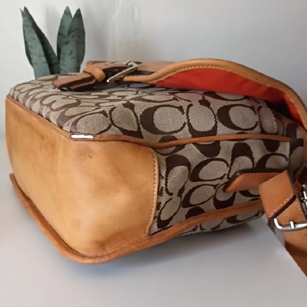Vintage Coach Signature Frankie Crossbody Bag #6081
